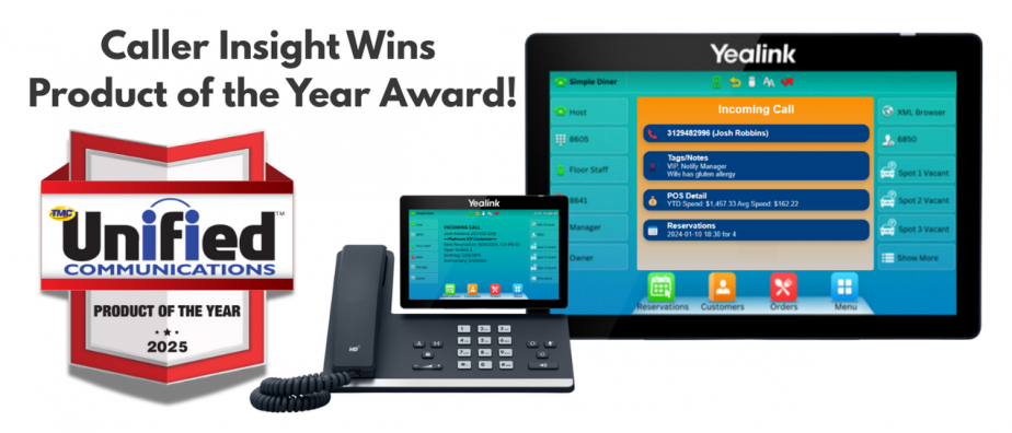 Caller Insight Wins Product of the Year Award! (2)